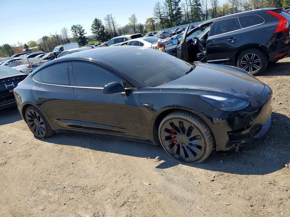 2023 Tesla VIN 5YJ3E1EC8PF701565 COPART salvage auction — FRONT END, Md - Cert Of Salvage > 75% Damage, sold $13,100 on 2026-07-06 (photo 4)