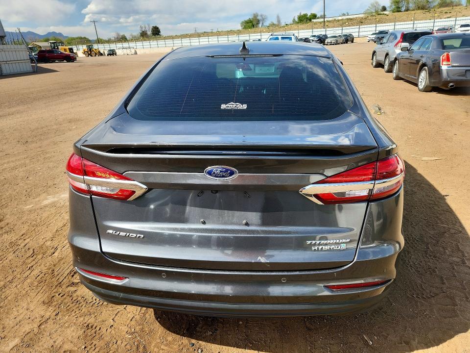 2019 Ford Fusion VIN 3FA6P0RU3KR240180 COPART salvage auction — SIDE, Co - Salvage Title, sold $3,900 on 2026-07-02 (photo 6)