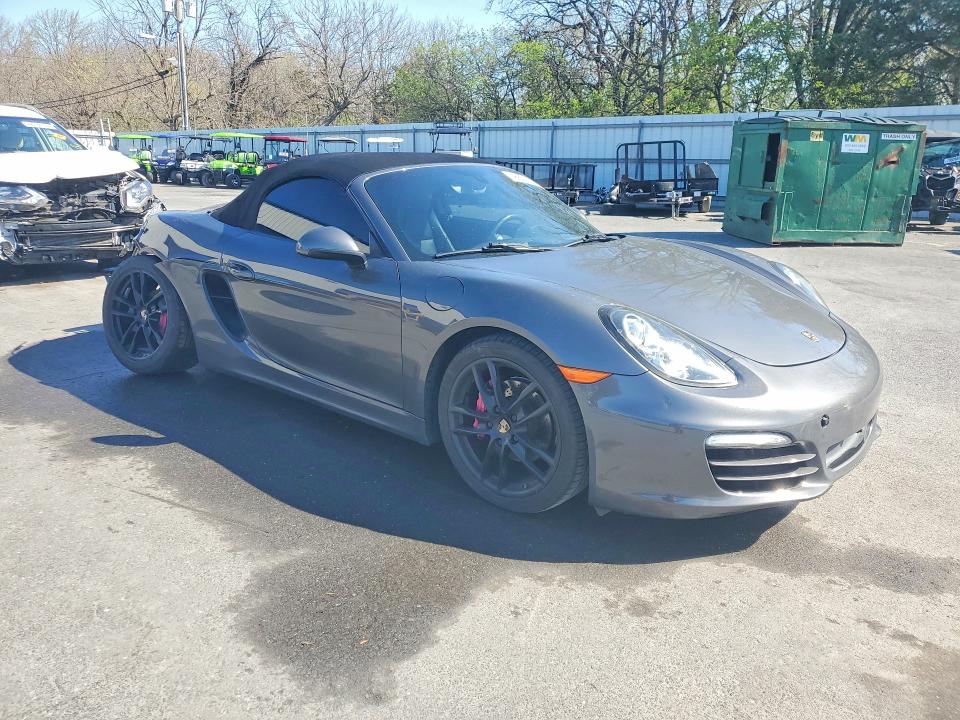 2013 Porsche Boxster VIN WP0CA2A84DS112949 COPART salvage auction — REAR END, Nj - Cert Of Title-Salvage, sold $9,000 on 2026-07-07 (photo 4)