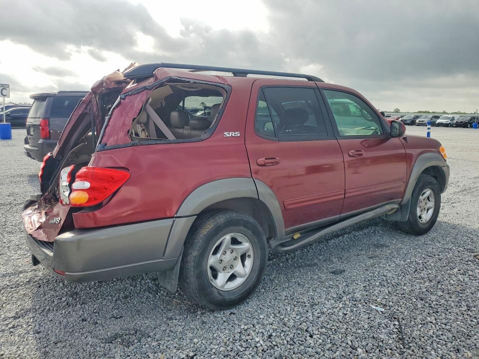 2003 Toyota Sequoia VIN 5TDZT34A63S192433 COPART salvage auction — REAR END, Tx - Salvage Vehicle Title, sold $875 on 2026-07-06 (photo 3)