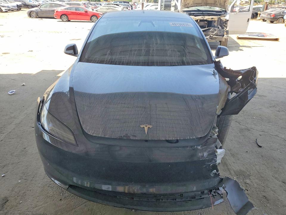2024 Tesla Model 3 VIN 5YJ3E1EA8RF746121 COPART salvage auction — FRONT END, Ca - Salvage Certificate, sold $8,400 on 2026-07-02 (photo 5)