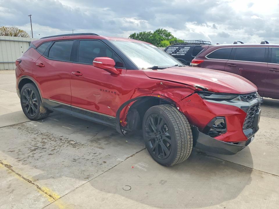 2021 Chevrolet Blazer VIN 3GNKBKRS7MS576273 COPART salvage auction — FRONT END, Tx - Salvage Vehicle Title, sold $9,000 on 2026-07-02 (photo 4)