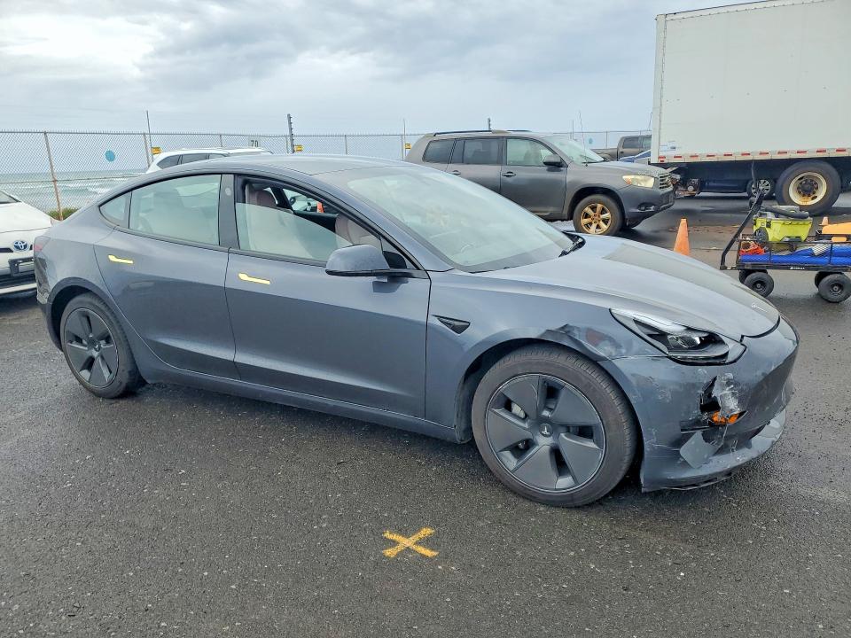 2023 Tesla Model 3 VIN 5YJ3E1EA9PF699730 COPART salvage auction — FRONT END, Hi - Certificate Of Salvage, sold $2 on 2026-07-27 (photo 4)