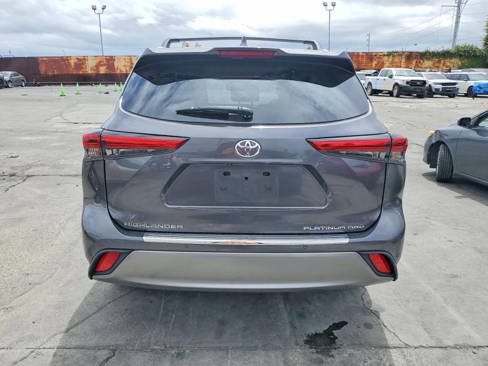 2023 Toyota Highlander VIN 5TDKDRBH5PS015184 COPART salvage auction — FRONT END, Ca - Salvage Certificate, sold $16,500 on 2026-07-10 (photo 6)