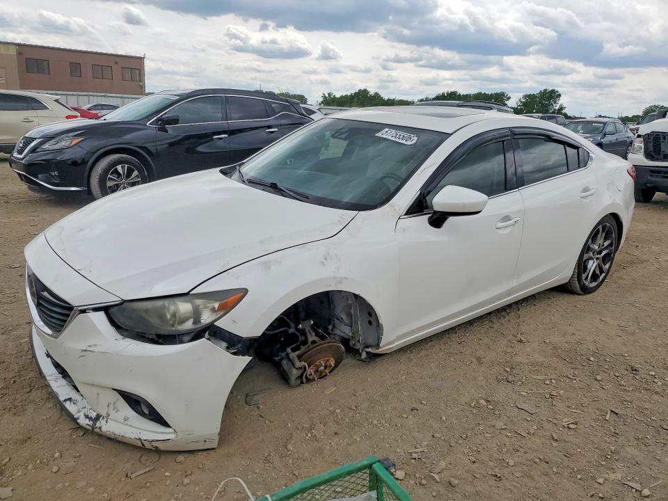 2014 Mazda 6 VIN JM1GJ1W61E1157065 COPART salvage auction — UNDERCARRIAGE, Ks - Cert Of Title-Salvage, sold $950 on 2026-07-23 (photo 1)