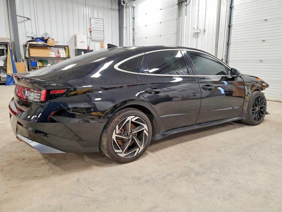 2025 Hyundai Sonata VIN KMHL44JA4SA444409 COPART salvage auction — FRONT END, On - Permit Salvage, sold $13,100 on 2026-07-02 (photo 3)