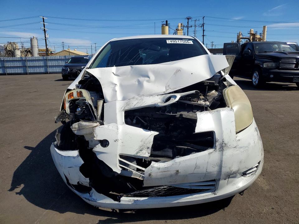 2007 Toyota Yaris VIN JTDJT903075108416 COPART salvage auction — FRONT END, Ca - Salvage Certificate, sold $250 on 2026-07-13 (photo 5)