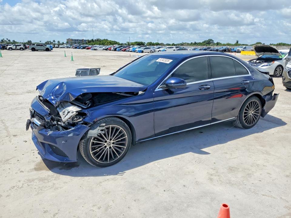 2020 Mercedes-benz C-klasse VIN WDDWF8DB3LR531122 COPART salvage auction — FRONT END, Salvage Title, sold $1,650 on 2026-08-12 (photo 1)