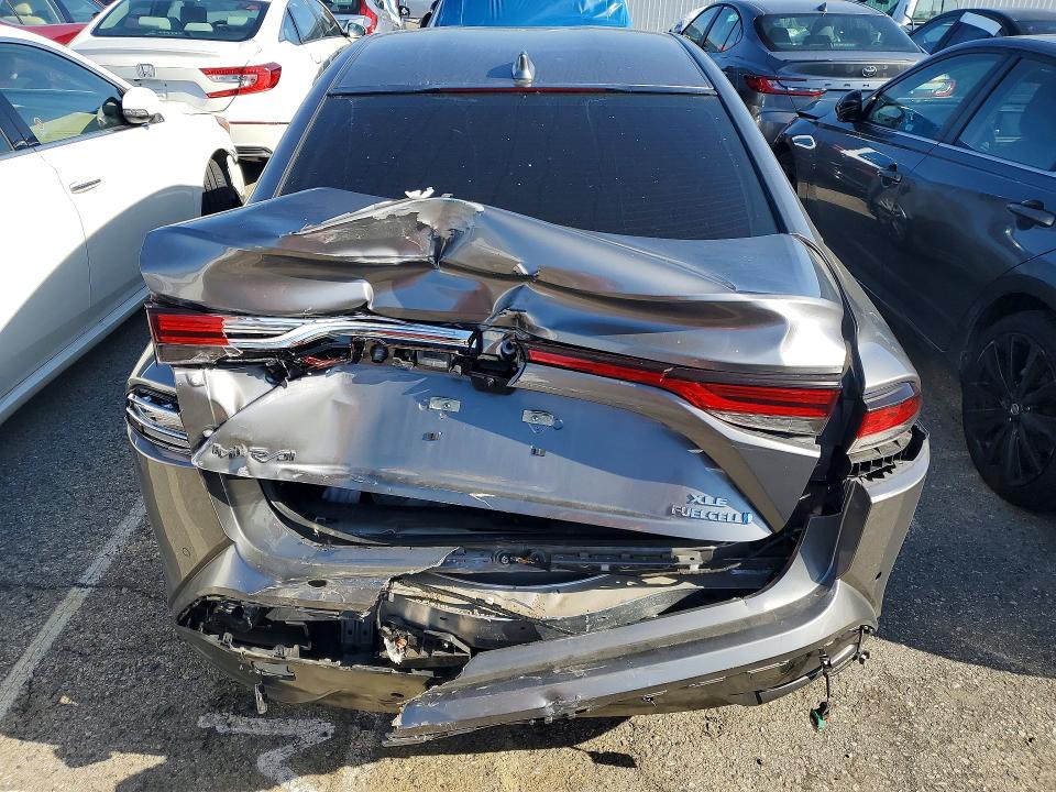 2023 Toyota Mirai VIN JTDAAAAA1PA010331 COPART salvage auction — REAR END, CA - SALVAGE CERTIFICATE, sold $475 on 2026-07-24 (photo 6)