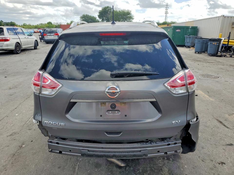 2015 Nissan Rogue VIN KNMAT2MT8FP516280 COPART salvage auction — REAR END, Fl - Cert Of Title Slvg Rebuildable, sold $1,050 on 2026-07-09 (photo 6)