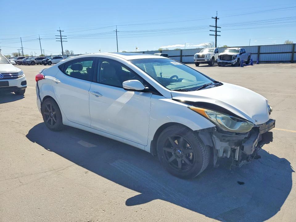 2013 Hyundai Elantra VIN 5NPDH4AE3DH430934 COPART salvage auction — FRONT END, ID - SALVAGE CERTIFICATE OF TITLE, sold $350 on 2026-07-02 (photo 4)