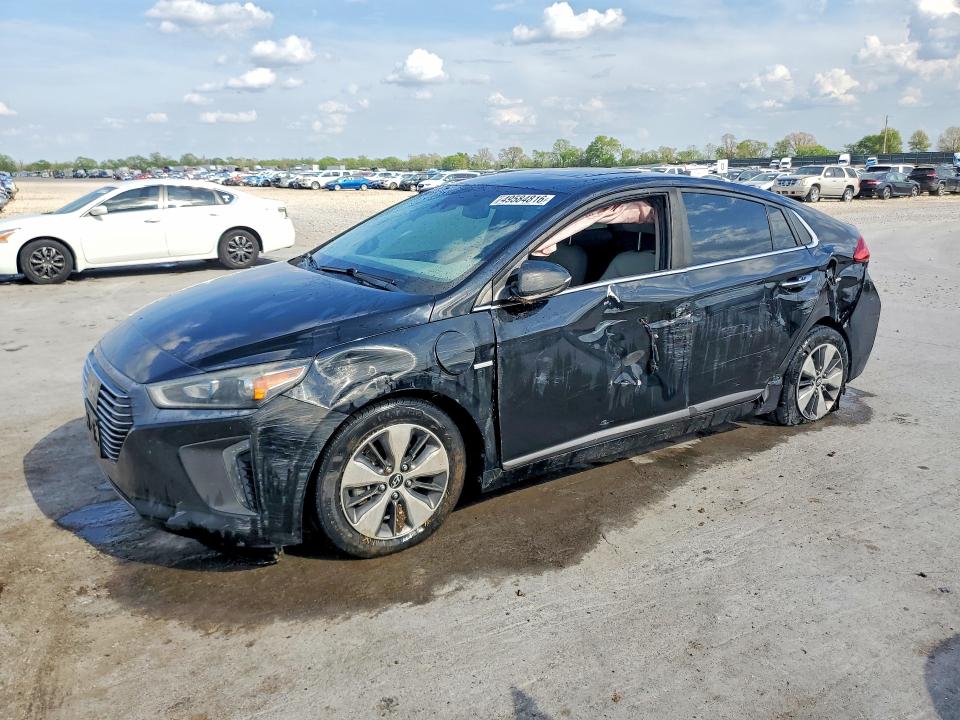 2018 Hyundai Ioniq VIN KMHC75LDXJU083818 COPART salvage auction — ALL OVER, Mo - Salvage Certificate Of Title, sold $1,600 on 2026-07-13 (photo 1)