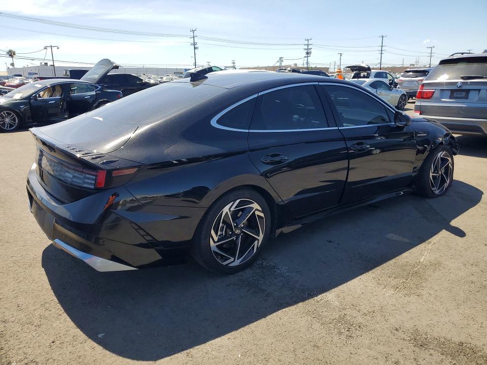 2024 Hyundai Sonata VIN KMHL14JA9RA388003 COPART salvage auction — FRONT END, Ca - Salvage Certificate, sold $5,600 on 2026-07-08 (photo 3)