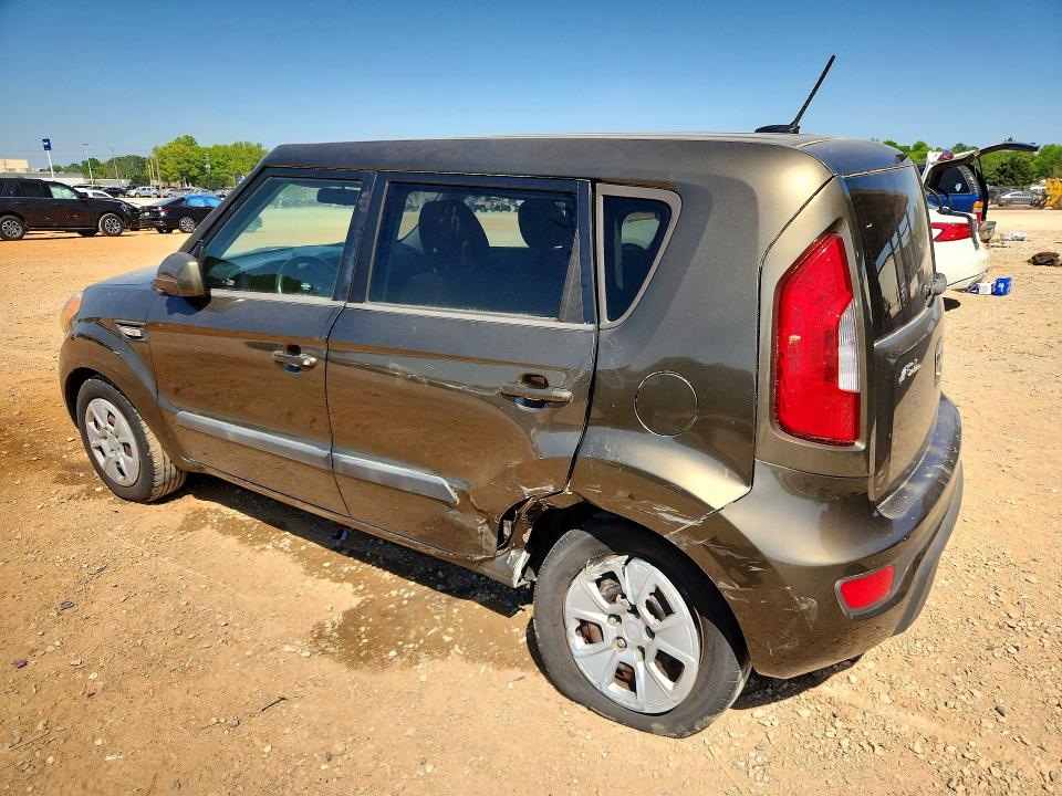 2013 Kia Soul VIN KNDJT2A5XD7501542 COPART salvage auction — REAR END, AL - CERT OF TITLE-SALVAGE TITLE, sold $750 on 2026-07-29 (photo 2)