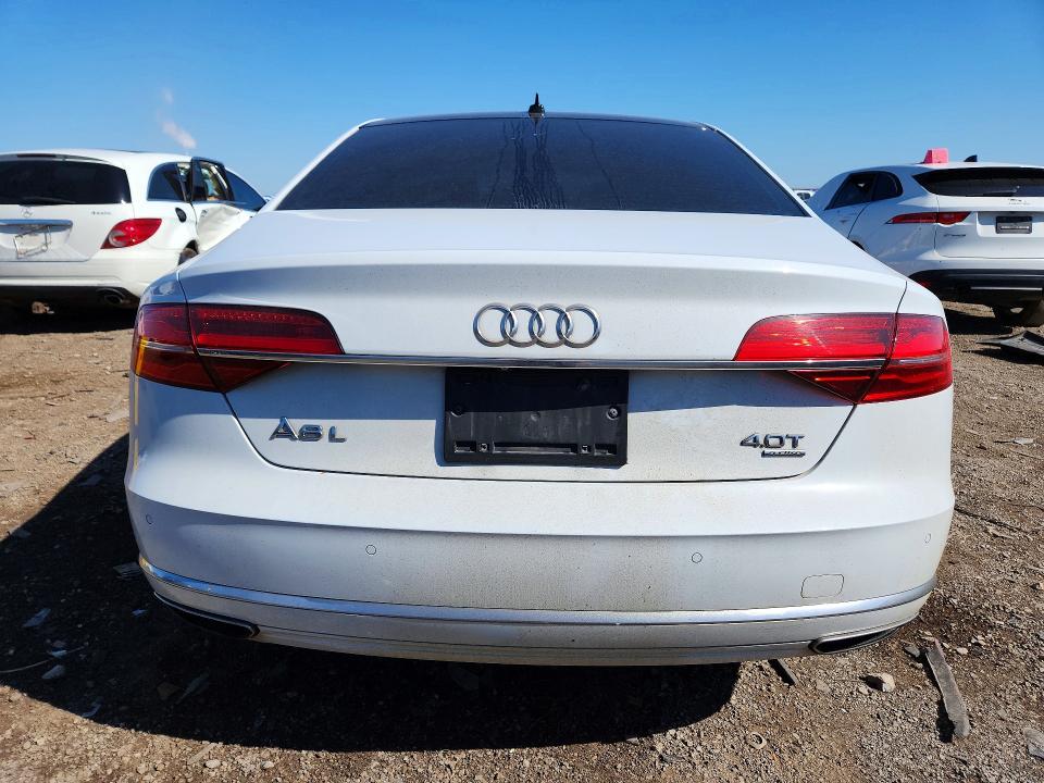 2015 Audi A8 VIN WAU32AFD1FN031015 COPART salvage auction — FRONT END, Il - Salvage Certificate, sold $6,900 on 2026-07-08 (photo 6)
