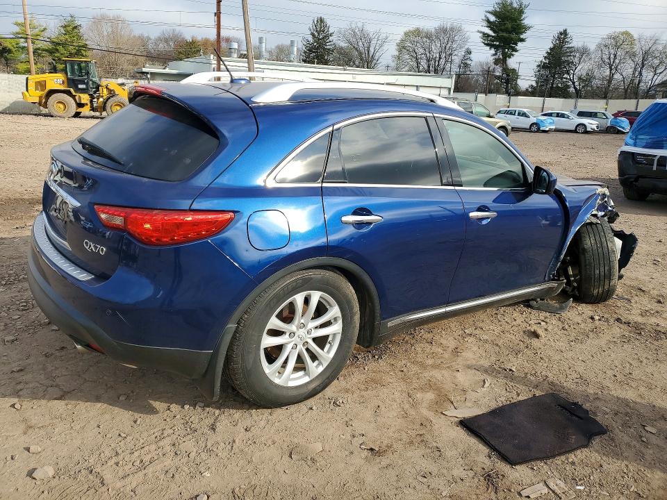 2016 Infiniti Qx70 VIN JN8CS1MW9GM752542 COPART salvage auction — FRONT END, PA, sold $1,800 on 2026-07-20 (photo 3)