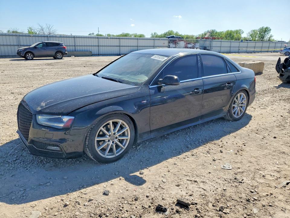 2014 Audi A4 VIN WAUFFAFL4EN015818 COPART salvage auction — FRONT END, Mo - Salvage Certificate Of Title, sold $1,250 on 2026-07-09 (photo 1)
