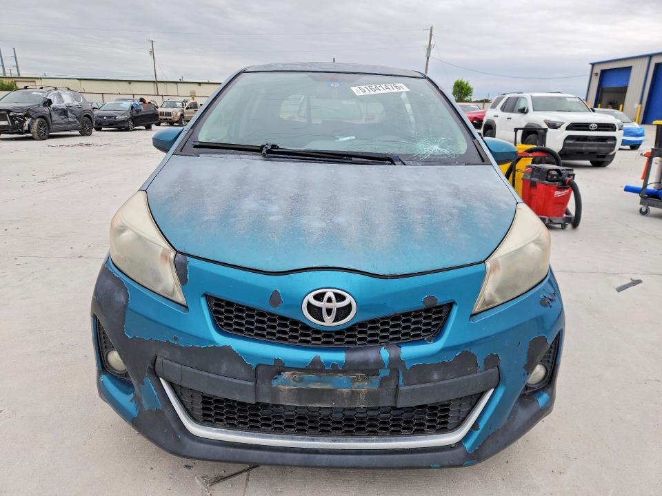 2013 Toyota Yaris VIN JTDKTUD33DD555230 COPART salvage auction — HAIL, Tx - Certificate Of Title, sold $2,600 on 2026-07-24 (photo 5)