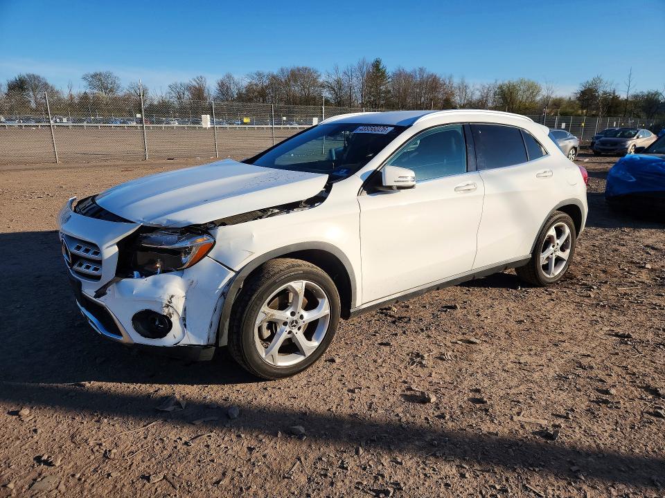 2019 Mercedes-benz Gla-klasse VIN WDCTG4GB4KJ586961 COPART salvage auction — FRONT END, Pa - Certificate Of Salvage, sold $3,850 on 2026-07-02 (photo 1)