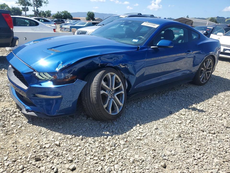 2022 Ford Mustang VIN 1FA6P8TH0N5131497 COPART salvage auction — FRONT END, CA, sold $7,700 on 2026-08-20 (photo 1)