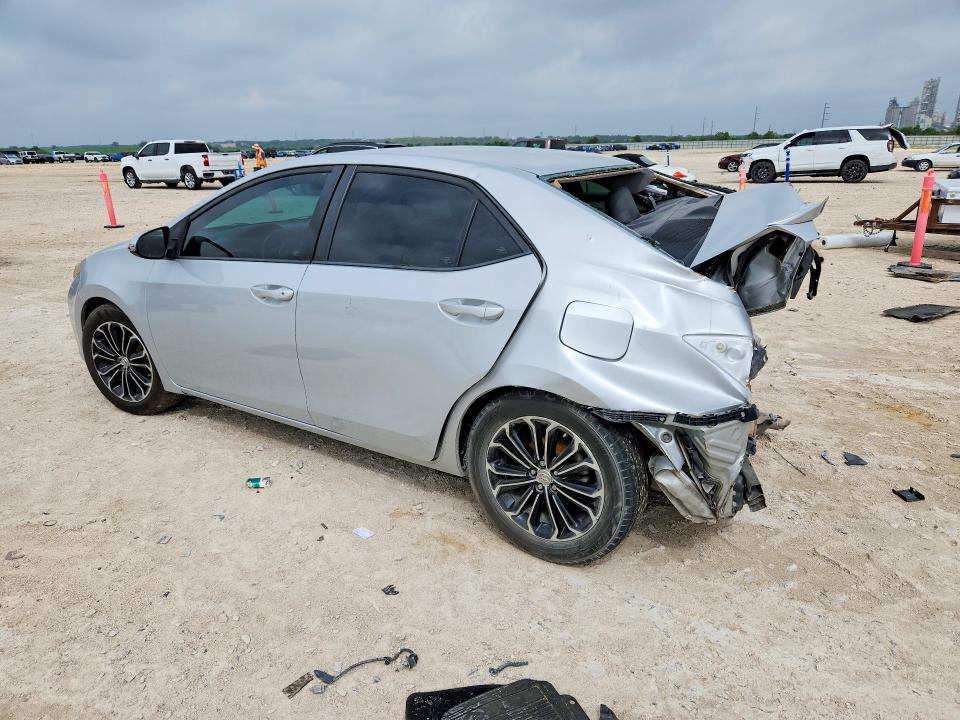 2015 Toyota Corolla VIN 5YFBURHE7FP232644 COPART salvage auction — REAR END, Id - Salvage Certificate Of Title, sold $1,000 on 2026-07-09 (photo 2)