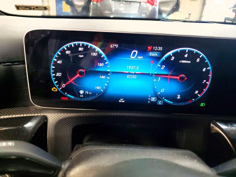 2020 Mercedes-benz A-klasse VIN W1K3G4FB0LW043673 COPART salvage auction — FRONT END, Mn - Cert Of Title-Salvage, sold $525 on 2026-07-21 (photo 9)