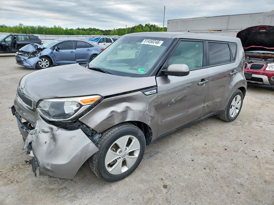 2016 Kia Soul VIN KNDJN2A2XG7360458 COPART salvage auction — FRONT END, Va - Cert Of Title - Salvage, sold $850 on 2026-07-02 (photo 1)