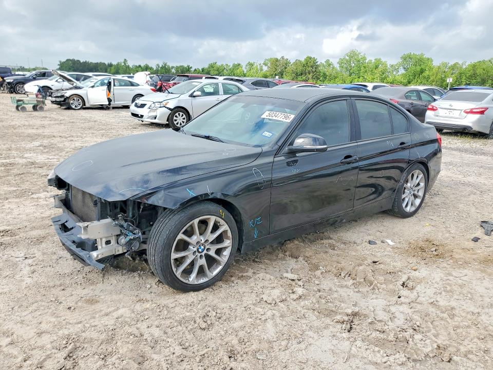 2014 BMW 3er VIN WBA3B1C58EK135174 COPART salvage auction — FRONT END, Tx - Salvage Vehicle Title, sold $1,500 on 2026-07-28 (photo 1)
