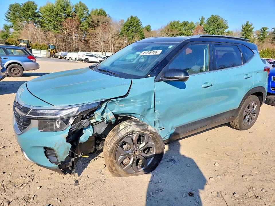 2024 Kia Seltos VIN KNDEUCAA3R7641280 COPART salvage auction — FRONT END, Ma - Cert Of Title-Salvage, sold $5,300 on 2026-07-30 (photo 1)