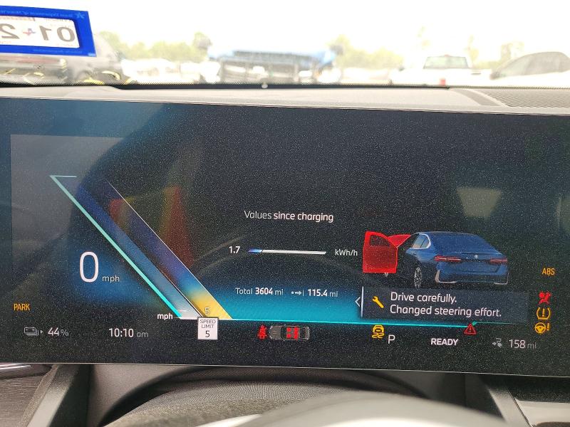 2026 BMW I5 VIN WBY63HG0XTCW34360 COPART salvage auction — FRONT END, Tx - Salvage Vehicle Title, sold $25,250 on 2026-07-07 (photo 9)