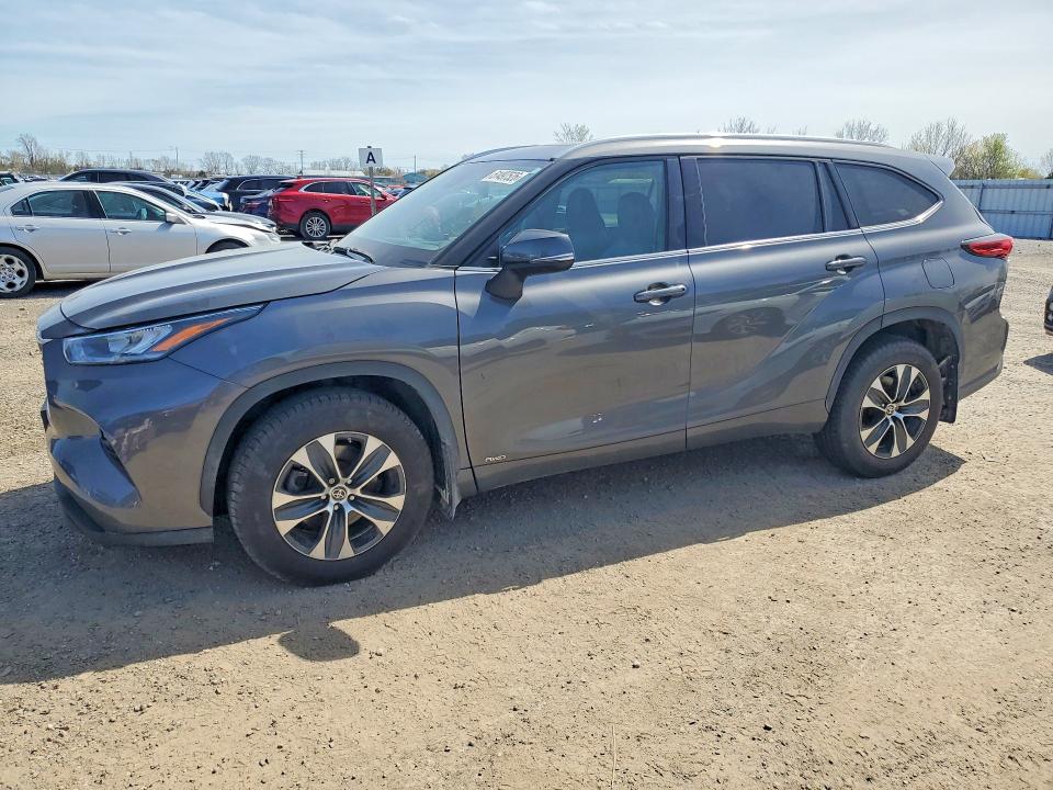 2022 Toyota Highlander VIN 5TDGBRCH5NS537692 COPART salvage auction — REAR END, Salvage Title, sold $22,200 on 2026-07-16 (photo 1)