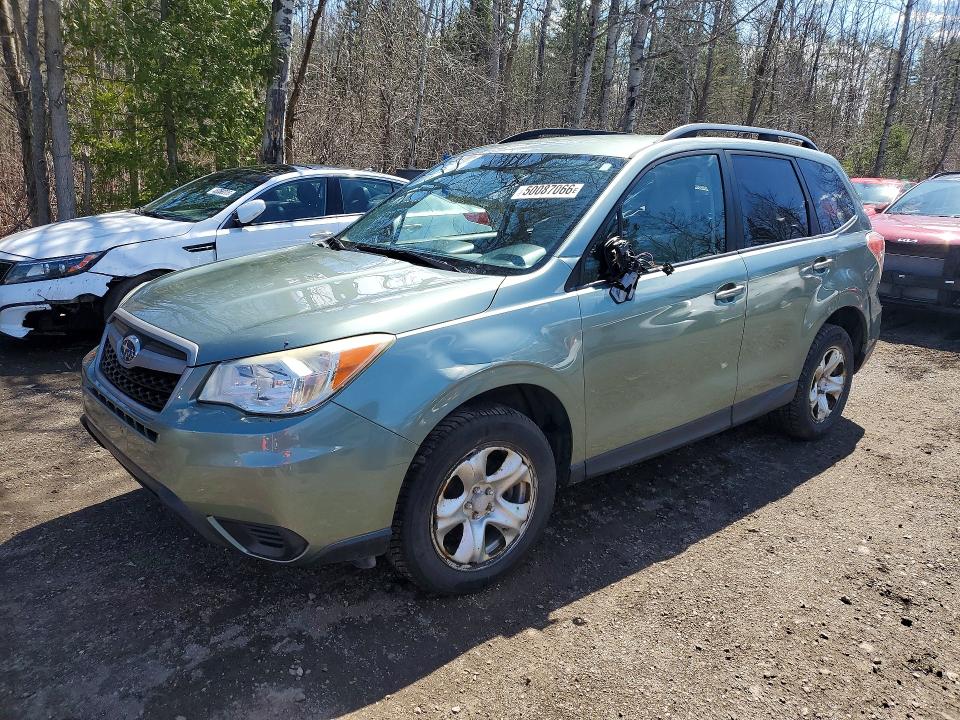 2014 Subaru Forester VIN JF2SJCAC1EH437516 COPART salvage auction — FRONT END, On - Permit No Brand - Unfit, sold $300 on 2026-07-30 (photo 1)
