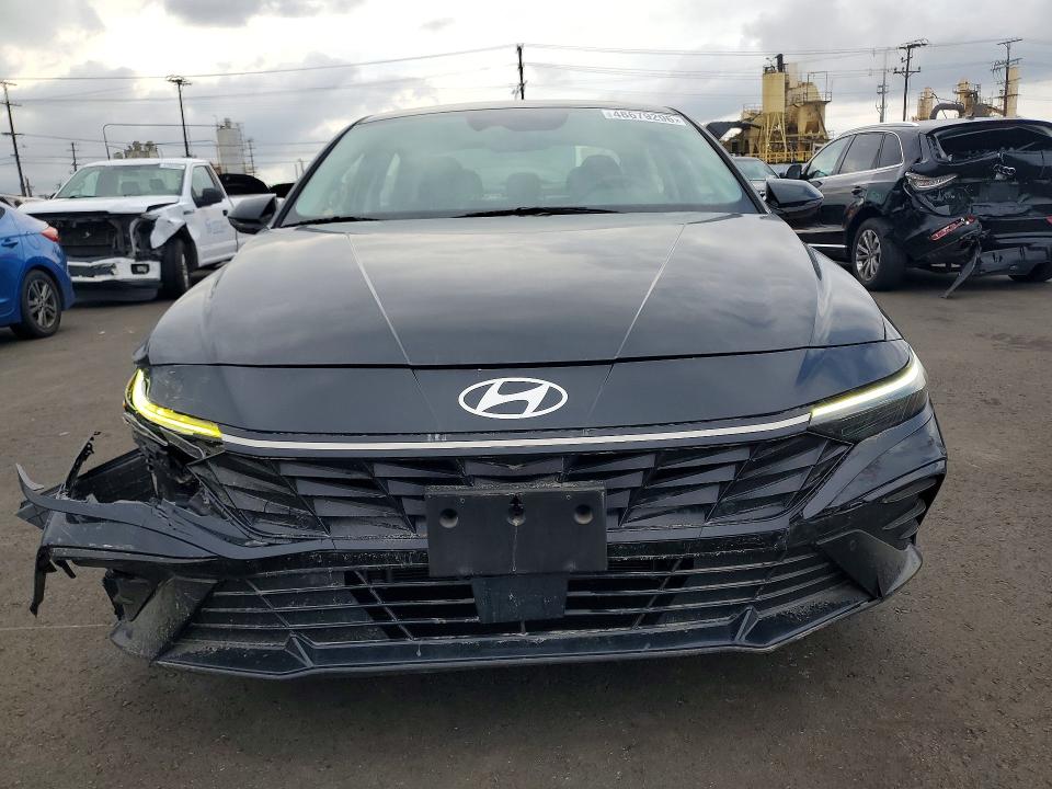 2024 Hyundai Elantra VIN KMHLN4DJ3RU112835 COPART salvage auction — FRONT END, Ca - Salvage Certificate, sold $7,700 on 2026-07-08 (photo 5)