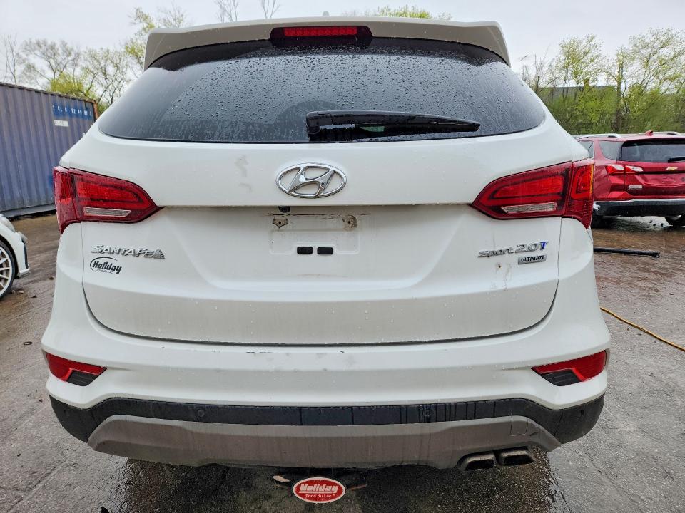 2017 Hyundai Santa fe VIN 5XYZW4LA8HG394323 COPART salvage auction — FRONT END, Wi - Junked Vehicle Bill Of Sale, sold $2,400 on 2026-07-20 (photo 6)