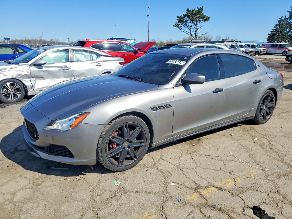 2017 Maserati Quattroporte VIN ZAM56RRA1H1237165 COPART salvage auction — REAR END, Mi - Certificate Of Title, sold $8,200 on 2026-07-07 (photo 1)