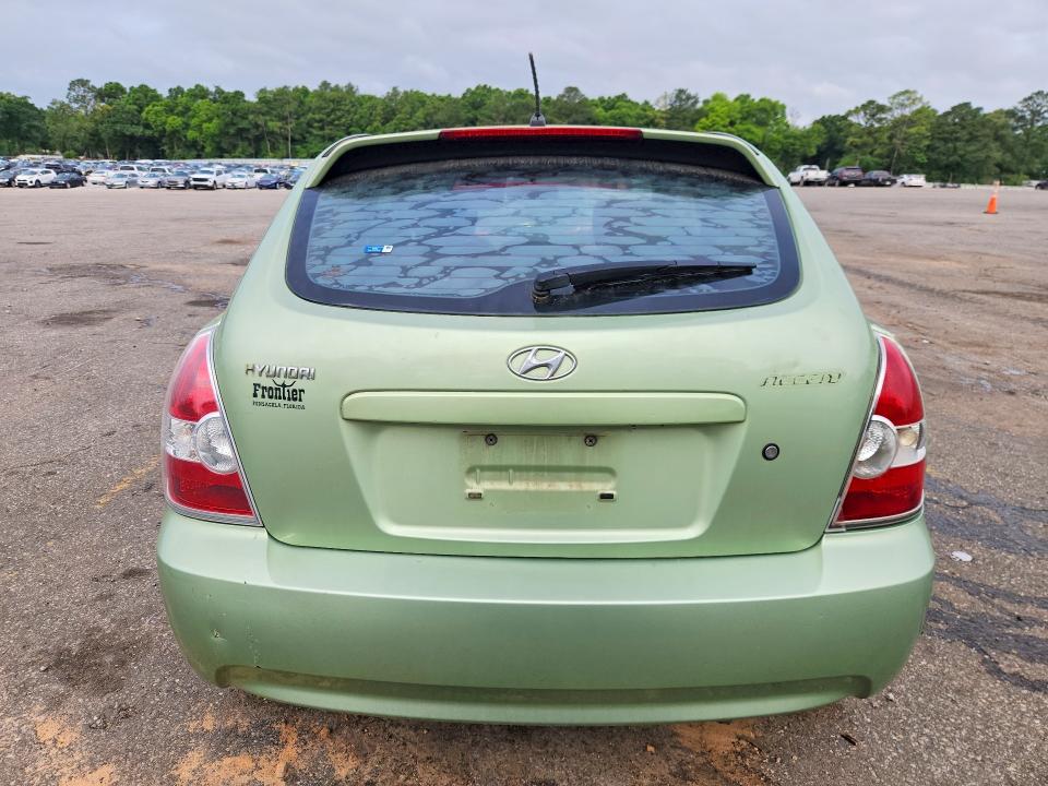 2007 Hyundai Accent VIN KMHCN36C37U008559 COPART salvage auction — MECHANICAL, Fl - Certificate Of Title, sold $250 on 2026-07-20 (photo 6)