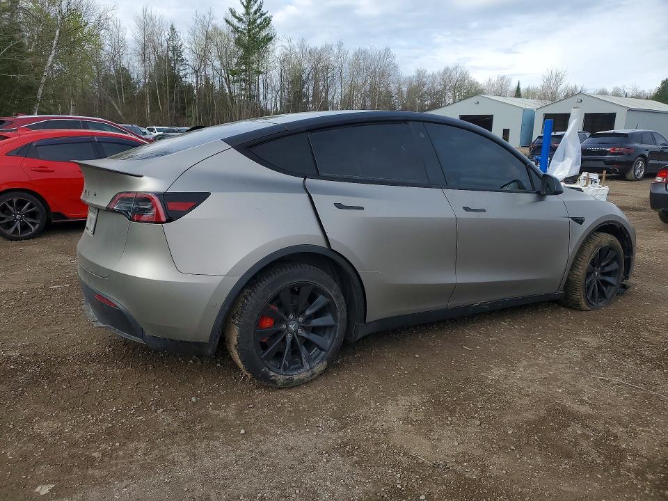 2022 Tesla Model y VIN 7SAYGDEF2NF314389 COPART salvage auction — FRONT END, On - Permit No Brand - Unfit, sold $8,400 on 2026-07-07 (photo 3)