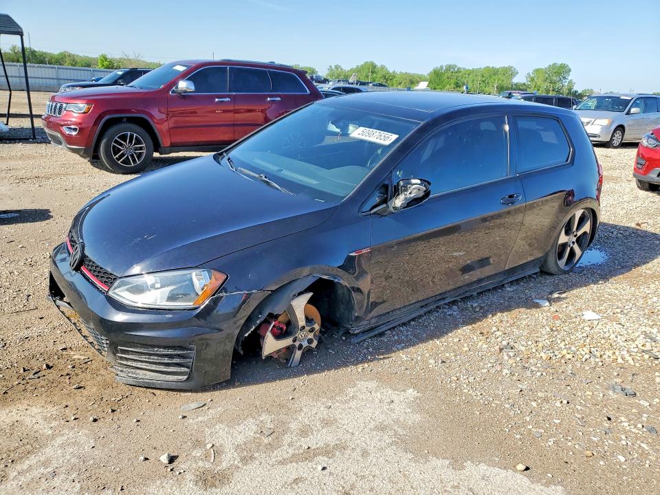 2016 Volkswagen Gti VIN 3VWTT7AU6GM006078 COPART salvage auction — FRONT END, Ks - Cert Of Title-Salvage, sold $125 on 2026-07-09 (photo 1)
