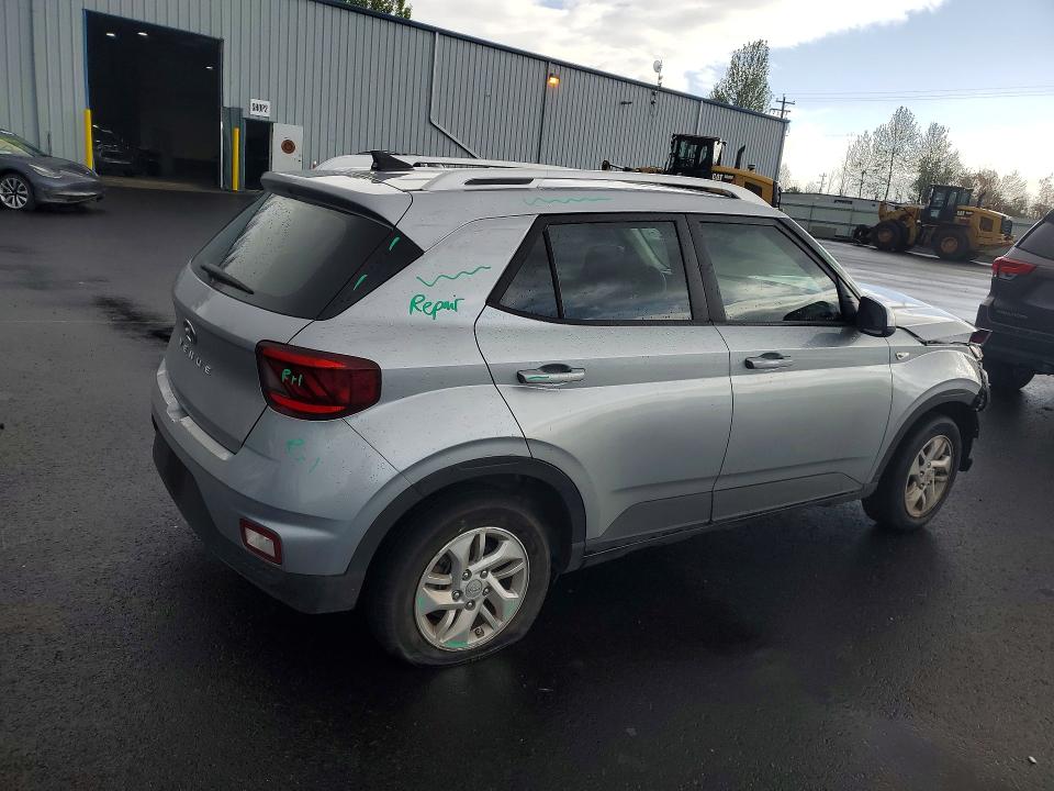 2020 Hyundai Venue VIN KMHRC8A36LU018114 COPART salvage auction — FRONT END, Or - Salvage Title Certificate, sold $2,450 on 2026-07-06 (photo 3)