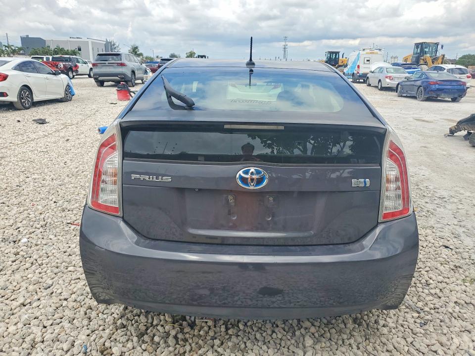 2012 Toyota Prius VIN JTDKN3DU5C1552729 COPART salvage auction — UNDERCARRIAGE, Ca - Salvage Certificate, sold $2,700 on 2026-07-02 (photo 6)