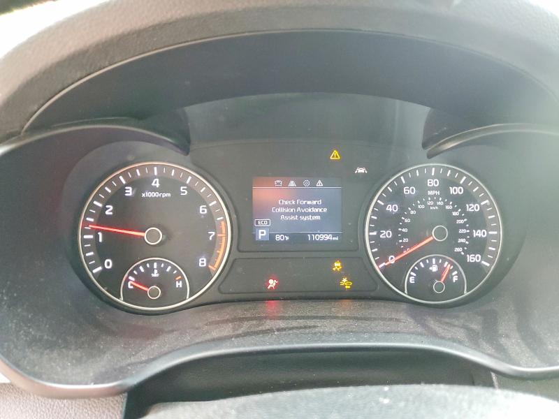 2019 Kia Optima VIN 5XXGT4L32KG325785 COPART salvage auction — FRONT END, In - Cert Of Title-Salvage Title, sold $1,100 on 2026-07-07 (photo 9)