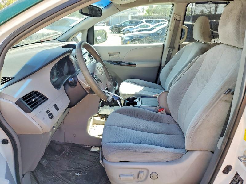 2011 Toyota Sienna VIN 5TDKK3DC9BS012477 COPART salvage auction — FRONT END, Md - Cert Of Salvage > 75% Damage, sold $225 on 2026-07-24 (photo 7)