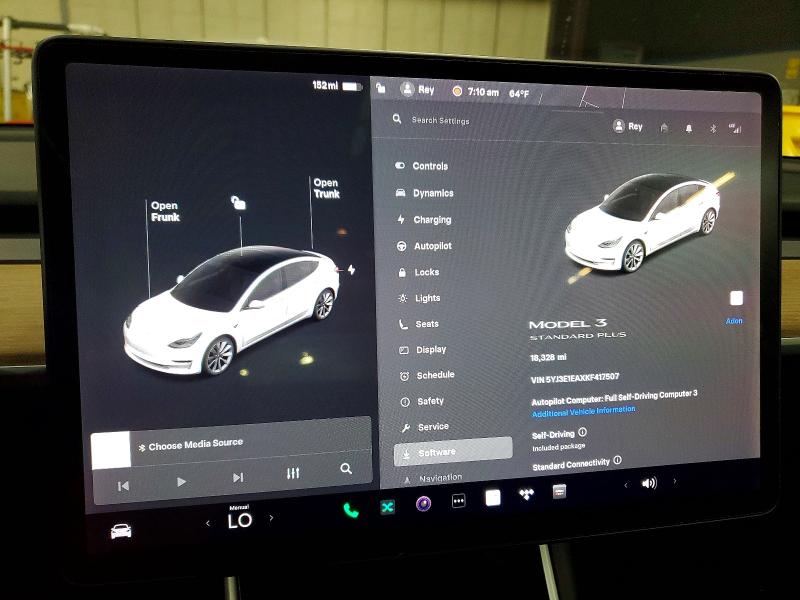 2019 Tesla Model 3 VIN 5YJ3E1EAXKF417507 COPART salvage auction — MINOR DENT/SCRATCHES, Me - Cert Of Title-Rebuilt Vehicle, sold $7,100 on 2026-07-02 (photo 9)