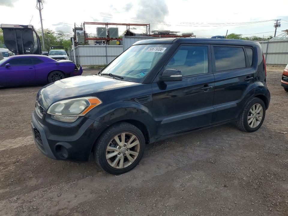 2013 Kia Soul VIN KNDJT2A61D7749672 COPART salvage auction — FRONT END, Hi - Certificate Of Salvage, sold $125 on 2026-07-27 (photo 1)