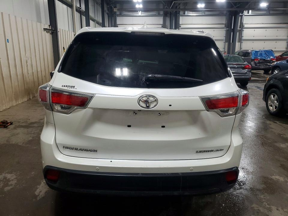 2016 Toyota Highlander VIN 5TDDKRFH0GS261827 COPART salvage auction — FRONT END, Mn - Cert Of Title-Salvage, sold $2,300 on 2026-07-07 (photo 6)