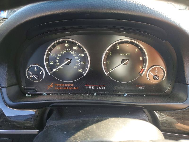 2013 BMW 5er VIN WBAFU9C56DDY70826 COPART salvage auction — SIDE, Salvage Title, sold $1,450 on 2026-07-13 (photo 9)