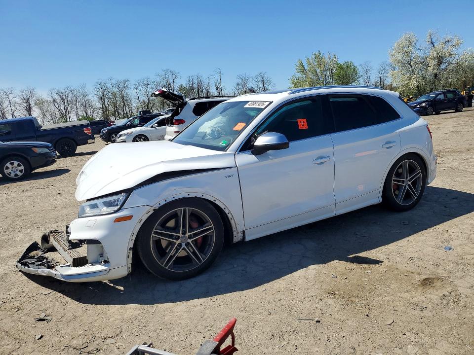 2018 Audi Sq5 VIN WA1A4AFY8J2209983 COPART salvage auction — FRONT END, Md - Cert Of Salvage > 75% Damage, sold $2,800 on 2026-07-02 (photo 1)