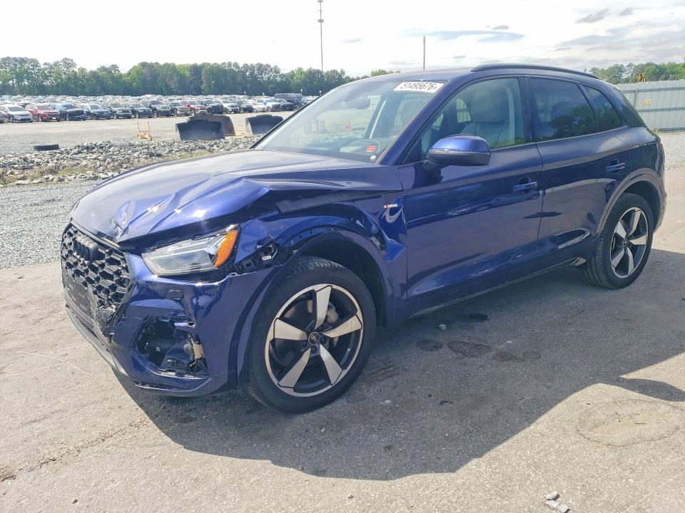 2022 Audi Q5 VIN WA1FAAFY6N2108543 COPART salvage auction — FRONT END, Nc - Salvage Certificate Of Title, sold $14,600 on 2026-07-16 (photo 1)