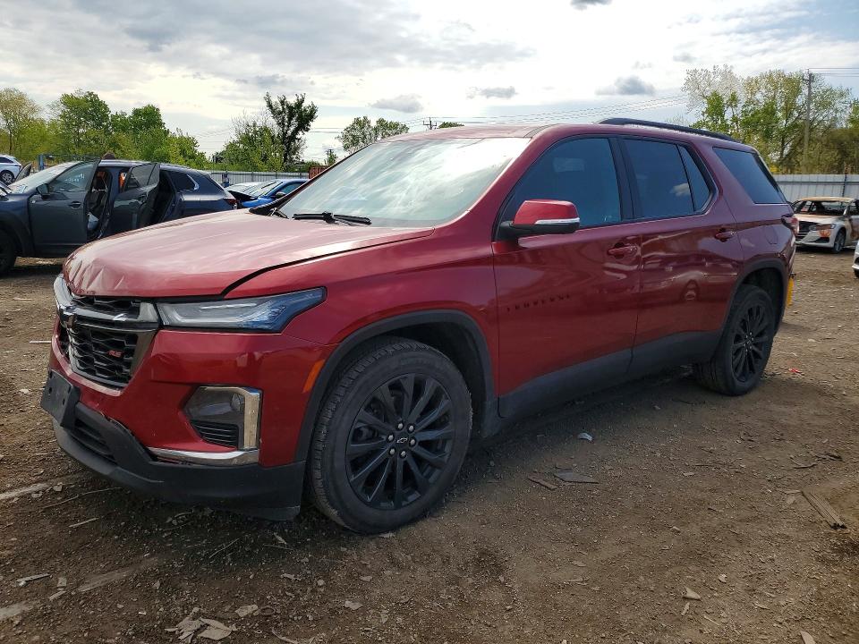2023 Chevrolet Traverse VIN 1GNEVJKW0PJ256990 COPART salvage auction — FRONT END, Il - Salvage Certificate, sold $12,400 on 2026-07-03 (photo 1)