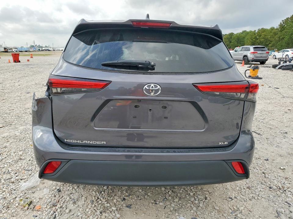 2023 Toyota Highlander VIN 5TDKDRAH7PS023918 COPART salvage auction — ROLLOVER, Tx - Certificate Of Title, sold $6,400 on 2026-07-04 (photo 6)